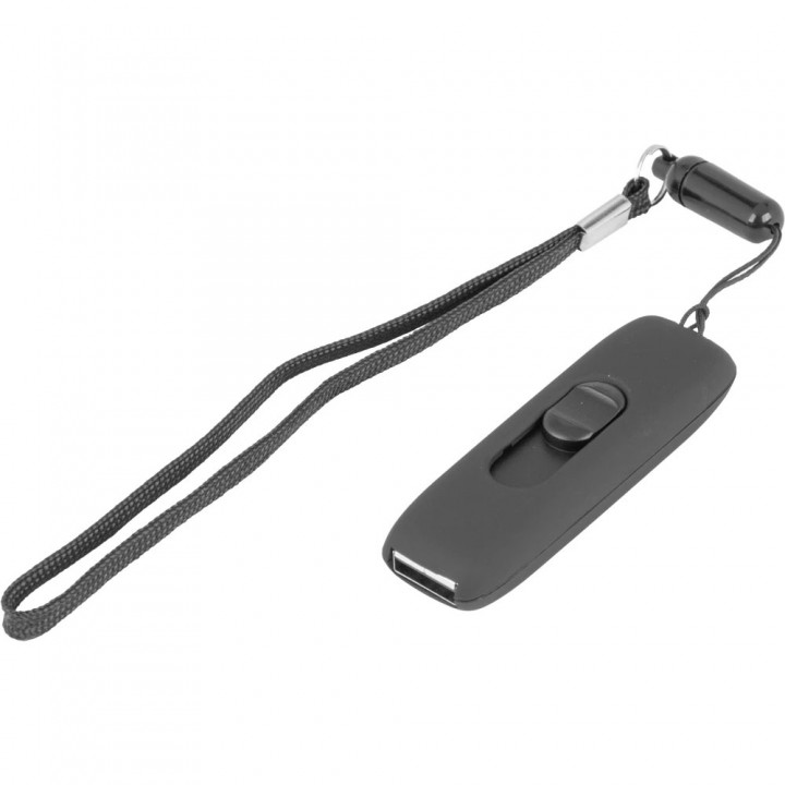 Siyah Rubber Gövdeli Işıklı Logolu 16 GB Lazer Markalamalı Promosyon USB Bellek